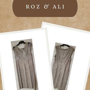 Roz & Ali Metallic Dress